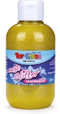 Slika od TOY COLOR glitter boja 250 ml - žuta