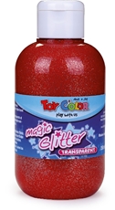 Slika od TOY COLOR glitter boja 250 ml - crvena