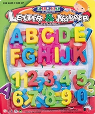 Picture of MAGNETIC letters and numbers 1-57