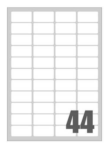 Picture of SAMOLJEPLJIVE etikete Megastar 47,5x25,5 mm - 44 na listu
