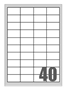 Slika od SAMOLJEPLJIVE etikete Megastar  48,5x25,4 mm – 60 na listu