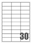 Slika SAMOLEPILNE ETIKETE MEGASTAR 70X29,7 MM-30 NA LISTU