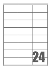 Picture of Self-adhesive labels Megastar 70x36 mm – 24 per sheet