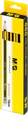Picture of M&G HEXAGONAL PENCIL HB WITH ERASER 1/12