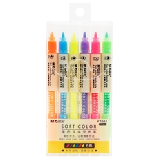 Slika M&G SOFT COLOR FLUO MARKER Z DVEMA KONICAMA 1/6