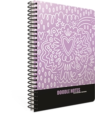 Picture of DOODLE SPIRAL NOTEBOOK A4 LINES