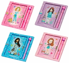 Slika od GIRL DNEVNIK S LOKOTOM I OLOVKOM 18,2x13,3 CM