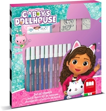 Slika od GABBY'S DOLLHOUSE SET ZA BOJANJE - 18 FLOMASTERA