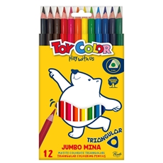 Slika od TOY COLOR DRVENE BOJE JUMBO 1/12 TROKUTASTE