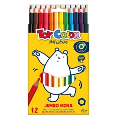 Slika od TOY COLOR DRVENE BOJE JUMBO 1/12 ŠESTEROKUTNE