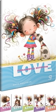 Slika od LOVE BOOK BILJEŽNICA A4  CRTE