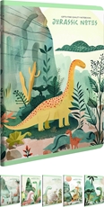 Slika od JURASSIC NOTES BILJEŽNICA A4  CRTE