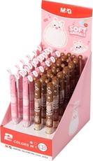 Slika od M&G SOFT ANIMALS KEM. OLOVKA PLAVO/CRVENA