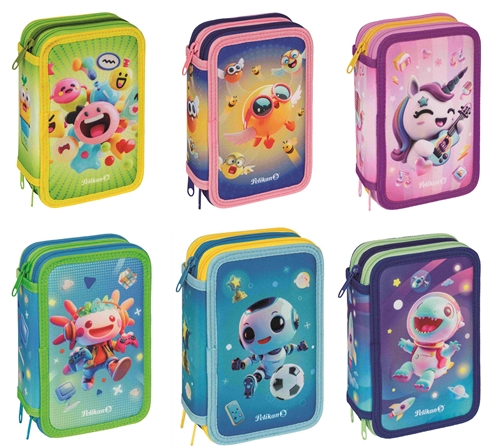 Picture of EMOJI PELIKAN ETUI 3 ZIP S PRIBOROM